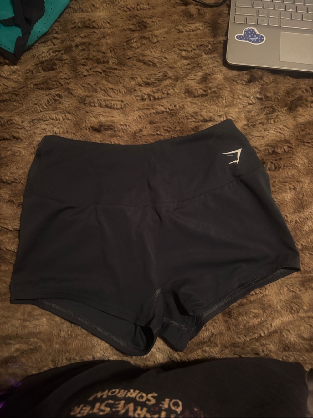 Gymshark Black High-Waist Athletic Shorts for Women
